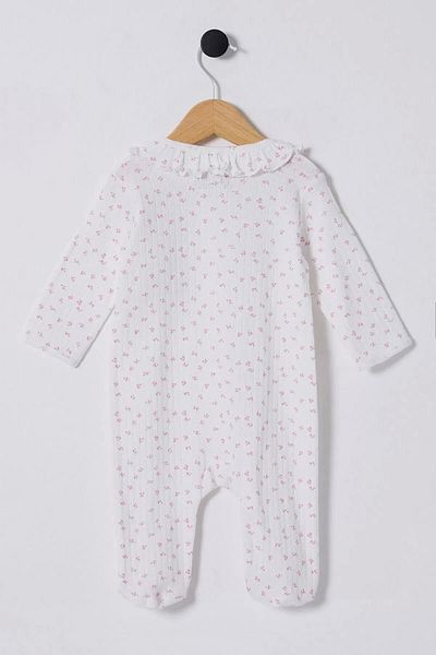 Miravm Luz&Pos U.S Polo Baby Rompers Usb2435 White-Pink