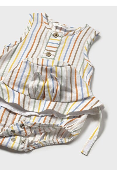 MAYORAL Baby Boy Striped Hat Jumpsuit Multicolor 1603