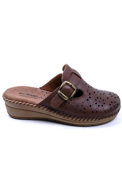 Forelli 80625-h Tan γυναικείες παντόφλες Memory Foam