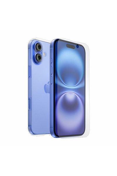 Alien Surface Renewable transparent screen and matte back film for Apple iPhone 16 Plus