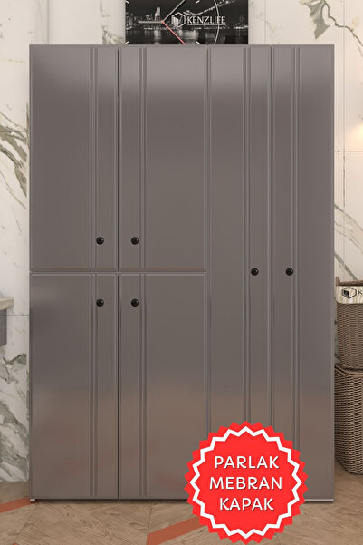 Kenzlife Membran Çamaşır Kurutma Makinesi Dolabı Yaromira Gribyz Sadelim 180*120*64 Mebran Kapak Suntalam