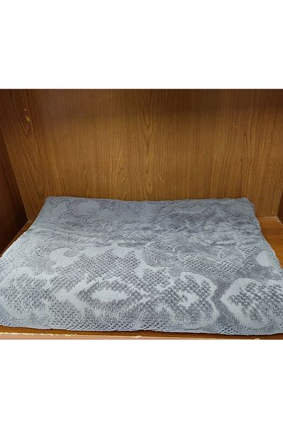Özdilek Özdilek Velvet Cotton Large Size Bath Towel (90X150)-Curve Anthracite