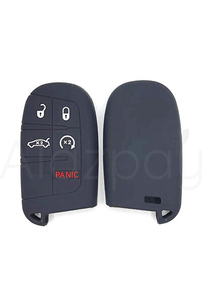 Alazpay Fiat Egea 500X Силіконовий чохол для ключів (чорно-білий - 1 шт.)