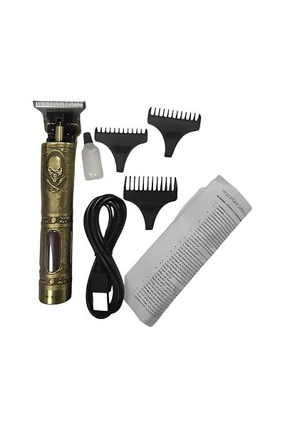 Green Lion Pirates Hair Trimmer with 3 Clippers - Gold
