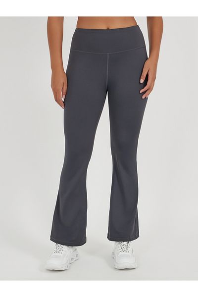 Styli Broad Waistband Basic Flared Leggings