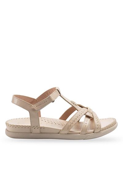 Forelli 22309-g Sandale de damă Lupın Beige din piele naturală
