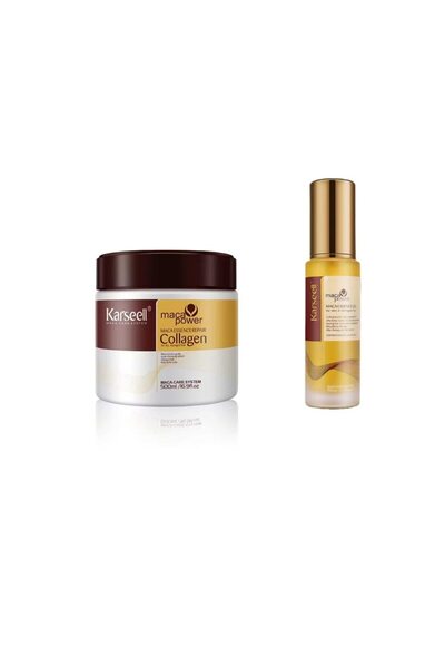 Karseell Set Karseell pentru ingrijirea parului – Masca cu colagen 500ml si Ulei de Argan Marocan 50ml