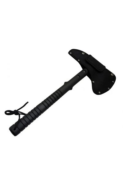 Foxter SOG axe, stainless steel, non-slip handle, 41 cm, blade cover, black