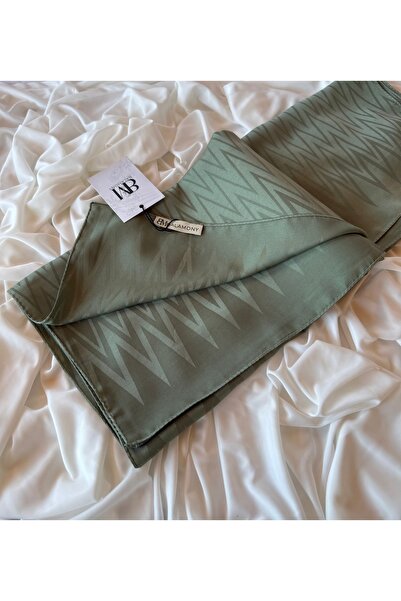 Balamony Mint Yeşili Diko Desen Jakar Şal