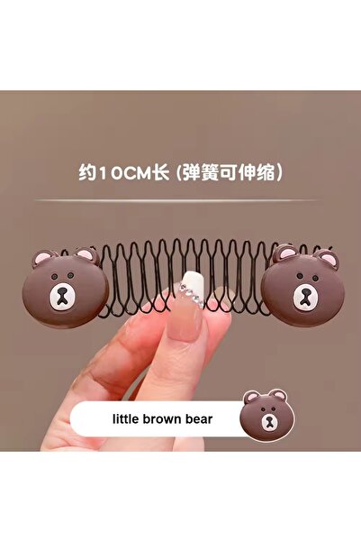 synshop Smeđi medved, plišani medved, skriveni opružni češalj, mali sakupljač...