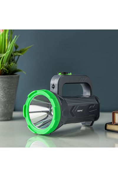 Geepas GSL5575 Rechargeable LED Search Light with Table Lamp