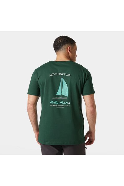 Helly Hansen Shoreline 3.0 Men's Green Round Neck T-Shirt