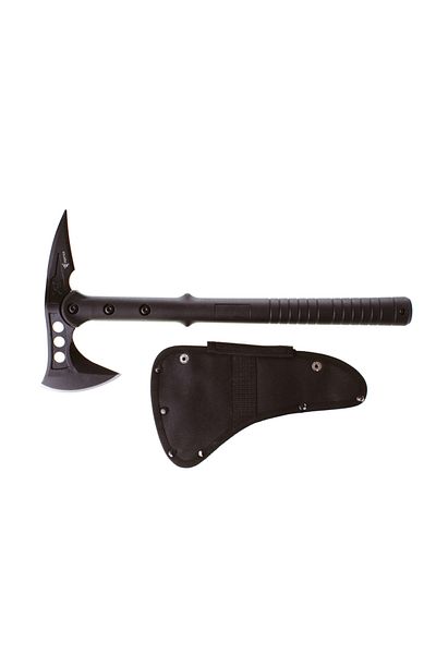Foxter Tactical Tomahawk axe, steel, 38 cm, sheath, non-slip handle, black