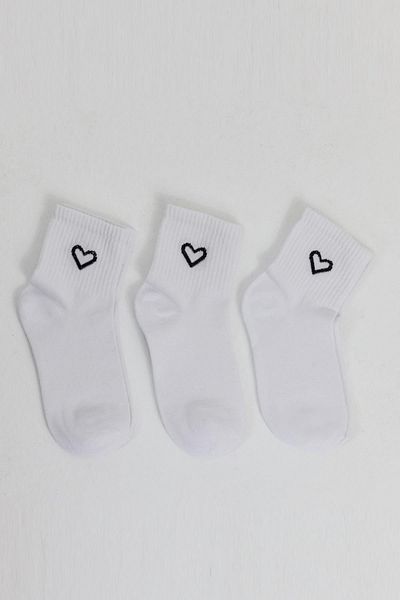Rays White 3-Piece Knitted Socks 1100