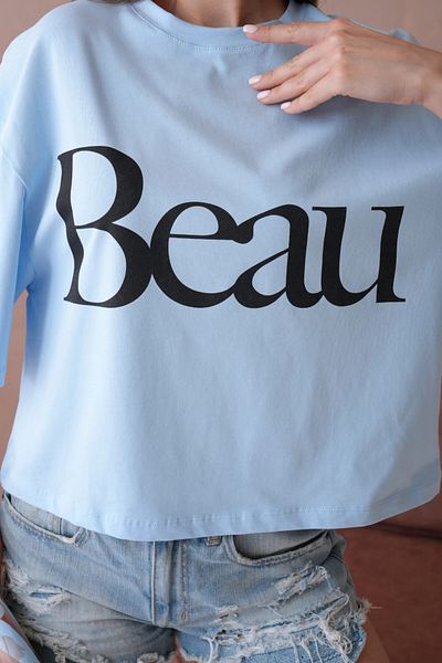 Park Karon Tricou Crop Basic imprimat