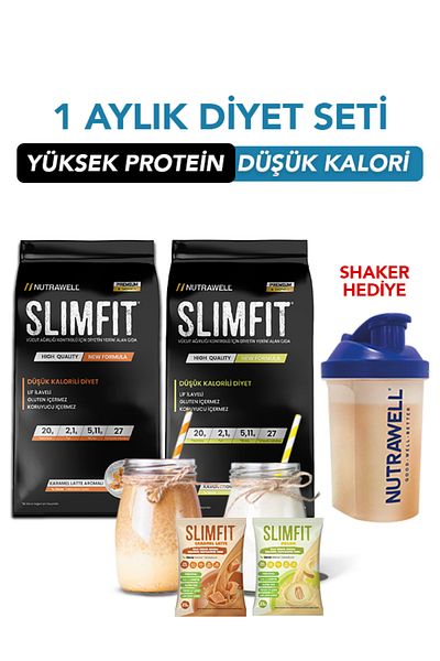 Nutrawell 30-Day Meal Replacement Shake Meal Powder Melon Caramel Shaker Gift