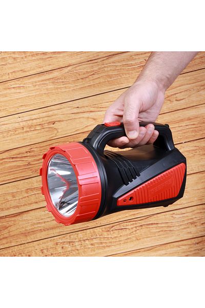 Geepas GSL5564 Rechargeable LED Emergency Searchlight - Portable Spotlight with 16 Hours Working