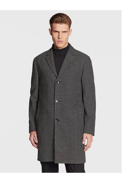 Calvin Klein Palton de lână pentru bărbați K10K109952BEH negru