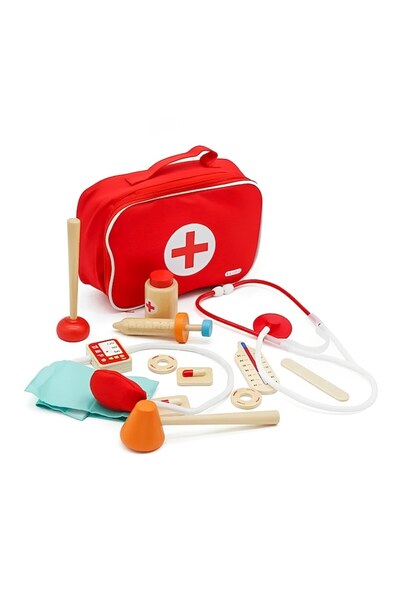 ideal STORE Wooden Medical Kit for Children Premium by idealSTORE