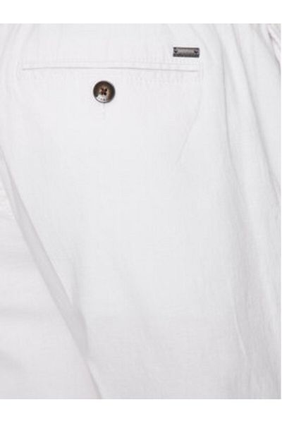 BUGATTI Pantaloni scurți din material textil pentru bărbați 4029 56419A albi