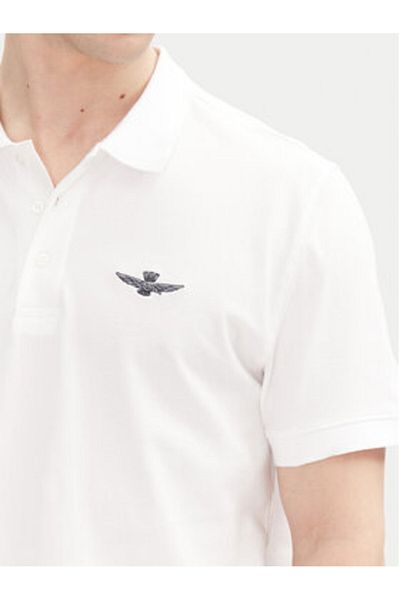 Aeronautica Militare Men's Polo 251PO1843P191 White