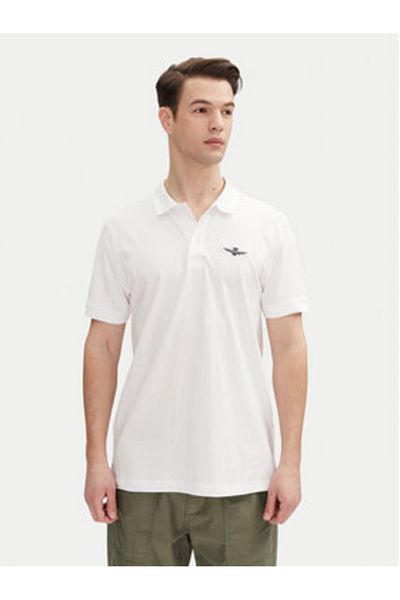 Aeronautica Militare Men's Polo 251PO1843P191 White