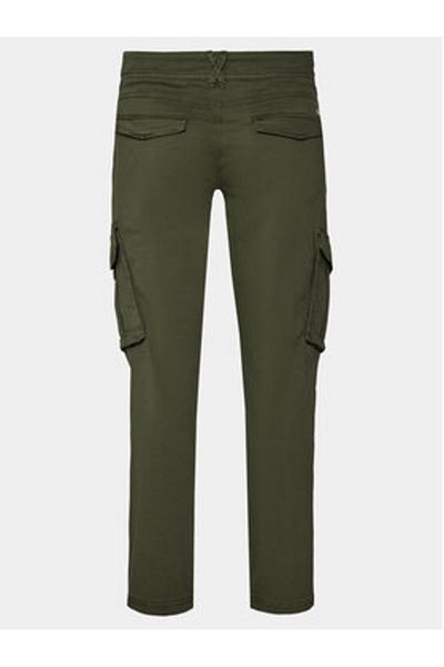 Blend Men's fabric trousers 20716450 Green