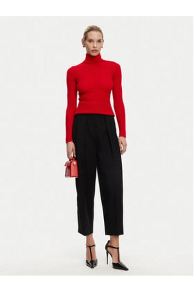 BALMAIN Pulover cu guler înalt pentru femei DF0KF080KH25 roșu