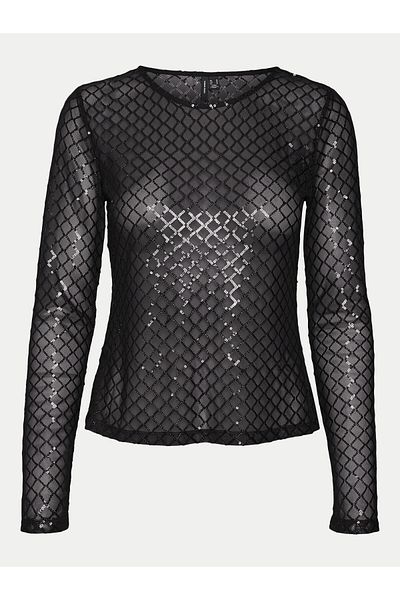 Vero Moda Bluză de damă vero moda 10317016 Negru