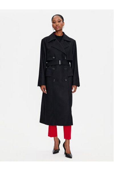 BOSS Women Wool Coat 50518503 Black