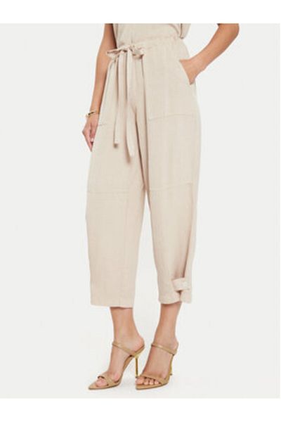 Vicolo Pantaloni din material textil pentru femei TB2085 bej