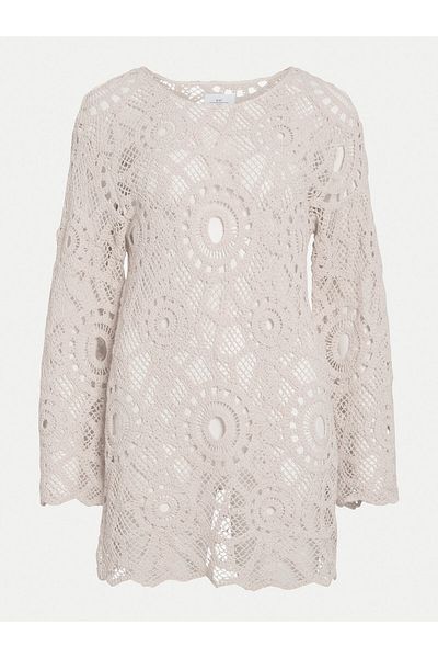 VILA Women's Casual Dress 14108619 Beige