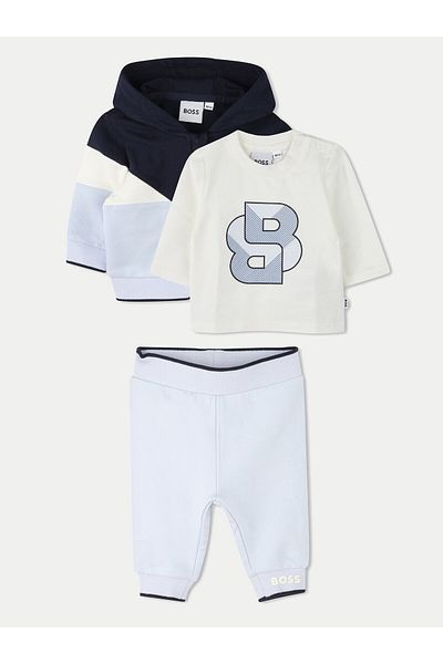BOSS Boy Tracksuit Set J51059 Light Blue