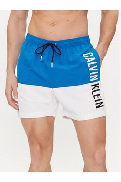 Calvin Klein Pantaloni scurți de baie pentru bărbați KM0KM00994 Albastru