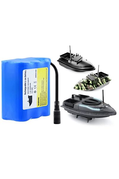 iUni Baterie pentru barcă cu momeală de pescuit, 18000mah, Bt18, 7.4v, Li-ion