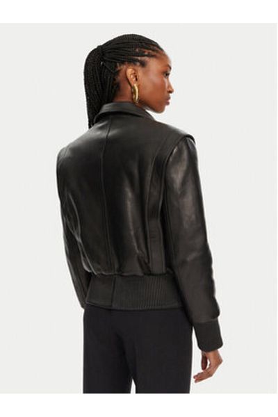 BALMAIN Women Leather Jacket DF0TH275LC62 Black
