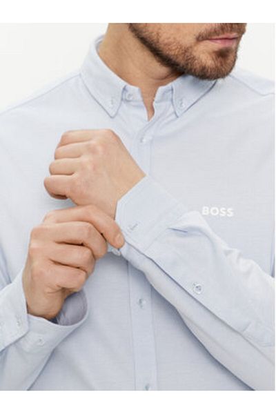 BOSS Cămașă bărbătească 50512006 Albastru deschis