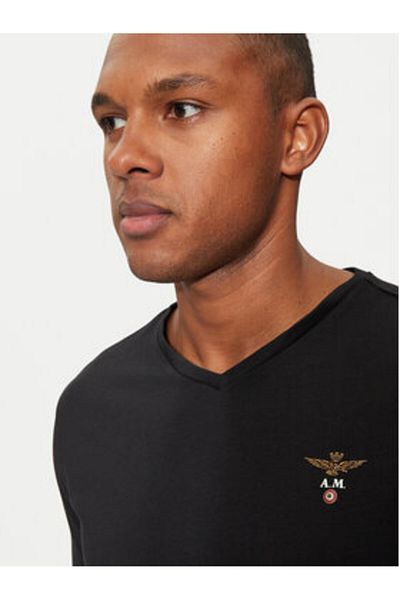 Aeronautica Militare Tricou bărbătesc Aeronautica Militare AM1UTI002 Negru