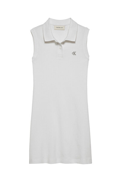 Calvin Klein Jeans Rochie casual pentru fete IG0IG02914 Alb