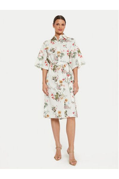 Vicolo Rochie tip cămașă pentru femei TB2250 Albă, colorată
