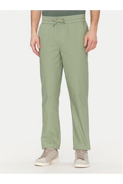 Blend Men's fabric trousers 20718408 Green
