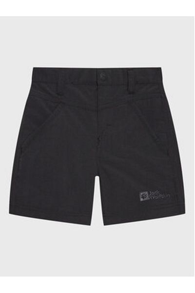 Jack Wolfskin Pantaloni scurți din material textil pentru băieți 1605614 Negri
