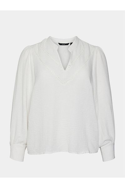 Veromoda Curve Bluză de damă vero moda curve 10301893 Alb