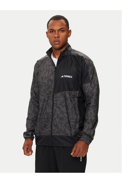 adidas Mens Running Jacket IN6726 Grey
