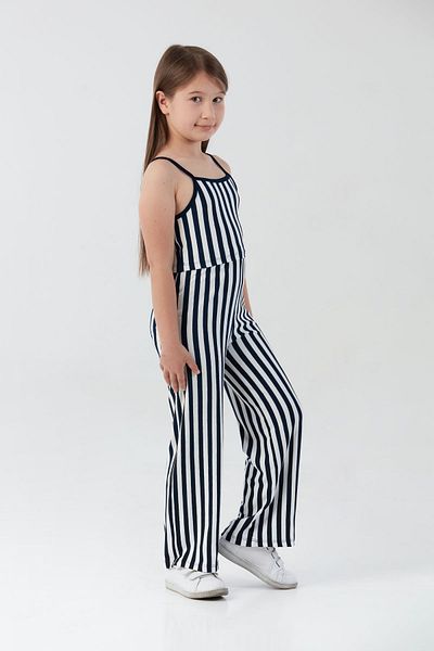 Fulla Moda Striped Crop Girl's Suit