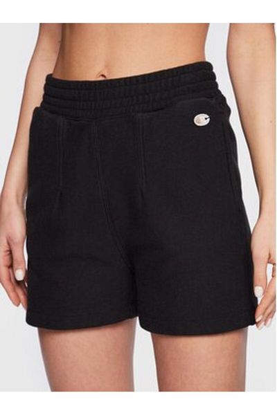 Champion Pantaloni scurți sport pentru femei 115649 Negri placați cu rodiu