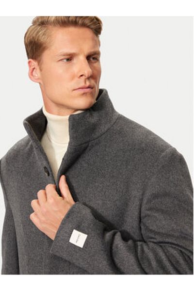 Calvin Klein Mens Wool Coat K10K113665 Gray