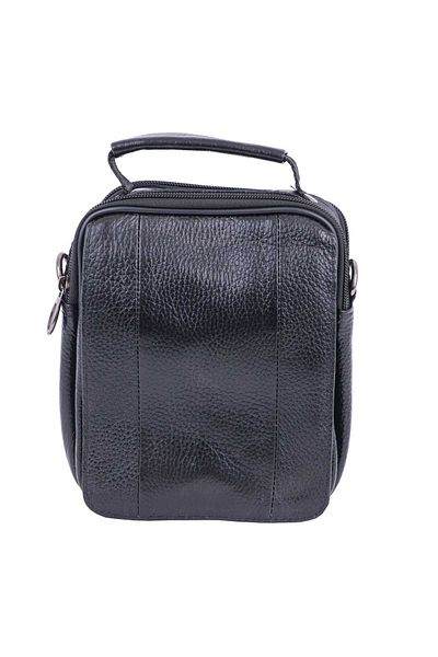 Toro Nero Geantă bărbătească neagră din piele naturală Cover Carrier