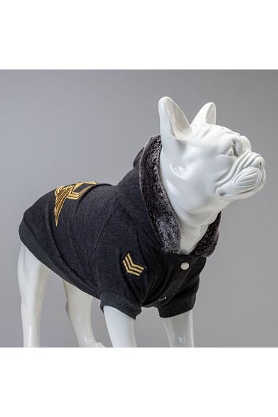 Lindodogs Lindo Dogs Army General Sweatshirt Dog Outfit Anthracite Size 0