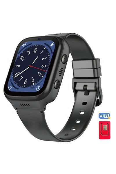 Techone Familytrack Ct30 Pro Gps Smartwatch For Kids And Adults With Location And Phone, Black